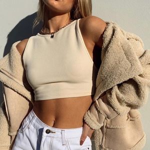 Princess Polly Laila Top in Beige